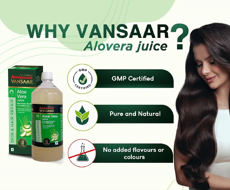 VANSAAR Baidyanath Aloe Vera Juice, 1 l-5.webp